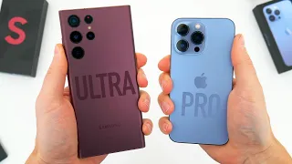ULTRA vs PRO - Which Is Better? S22 Ultra vs iPhone 13 Pro Comparison!