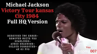 [4K] Restoration Michael jackson victory tour kansas city 1984 full HQ Version