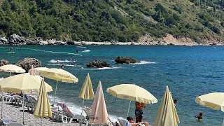 JAZ BEACH (4K Walking Tour August 2022) Montenegro 🇲🇪