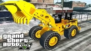 GTA 5 North Yankton IV map mod + Worlds Big Wheel Loader CAT 994F