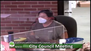 Ann Arbor  City Council Meeting 8/4/2022