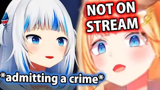 *Gura starts to admit to a crime on-stream* 𝘼𝙢𝙚:
