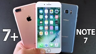 iPhone 7 Plus vs Samsung Galaxy Note 7 DROP Test!