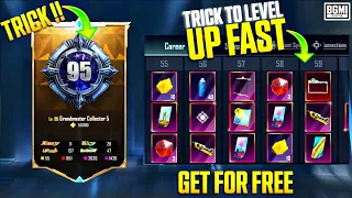 Level 1 to 95 🔥 How to Level Up Fast Collection Pass | Bgmi Collection Rewards !