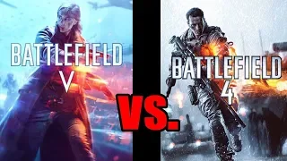 BFV Battlefield 5 vs BF4 Battlefield 4: Graphics, Sound, Gunplay & Gameplay (PS4)