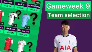 Wildcard draft Gameweek 9 team selection #premierleague #fantasypremierleague #fpl