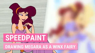 DISNEY as WINX FAIRIES: Megara from Hercules (#3) | Marker Speedpaint | iiKiui