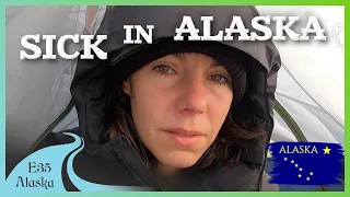 Worst Case Scenario – Sick in the middle of nowhere Alaska [🏍 Moto Journey to Alaska E35]