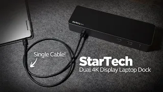 StarTech Dual 4K Display Laptop Dock - 96W TB3 USB-C (TB3CDK2DH)
