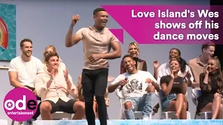 Love Island's Wes shows off his dance moves at Love Island Live!
