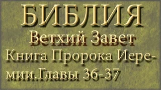 Библия.Ветхий завет.Книга Пророка Иеремии.Главы 36-37.