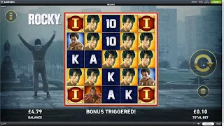 2023-01-21 2219GMT Rocky™ slot - 2 bonus rounds