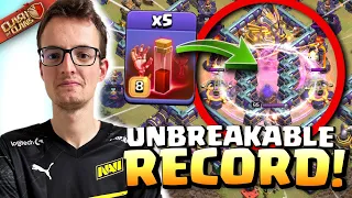 Synthé attempts to BREAK his own WORLD RECORD! INSANE Skelly Donut Value! Clash of Clans