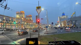 Работа водителем трамвая в Минске / Маршрут трамвая 7