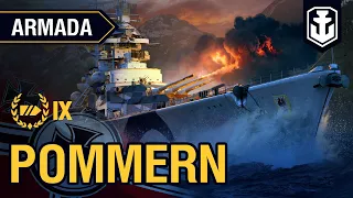 Армада. Pommern. Гайд по кораблю World of Warships.