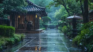 Natural white noise: the sound of rain in the courtyard helps you sleep and heal your body and mind