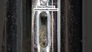 This is how an iPhone is professionally deep cleaned #deepclean #lint #iphonerepair #shorts