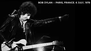 Bob Dylan — Paris, France. 6 July, 1978