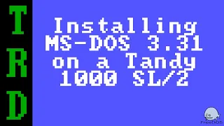 86Box - Installing MS-DOS 3.31 on a Tandy 1000 SL/2