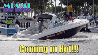 Coming in Hot!! | Miami Boat Ramps | Black Point Marina