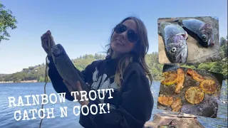 LAKE GREGORY RAINBOW TROUT CATCH N COOK!