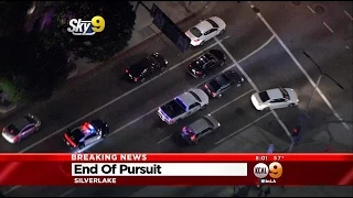 Police Chase Of Stolen Pickup Near Downtown LA Ends Without Incident
