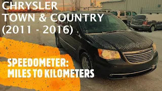 Chrysler Town & Country - Change Odometer from Miles to Kilometers KM (2011 - 2016)