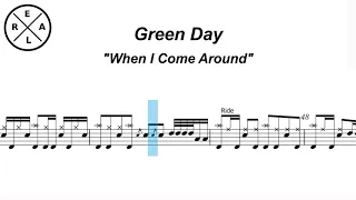 When I Come Around - Green Day Drumscore