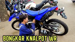 MENAKJUBKAN MELIHAT CARA KERJA BOBOK KNALPOT STANDAR YAMAHA WR 155 SUARANYA BISA DI REQUEST