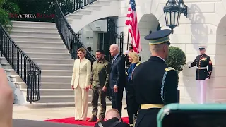 Biden Welcomes Ukraine's President Zelenskyy and First Lady Olena Zelenska to the White House