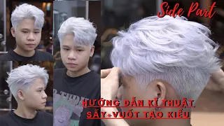 Hướng Dẫn Chi Tiết Cách Sấy Vuốt Tạo Kiểu Tóc Side Part Anh Tú Siêu Đẹp Trai | TUẤN BARBER SHARING