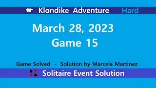 Klondike Adventure Game #15 | March 28, 2023 Event | Hard