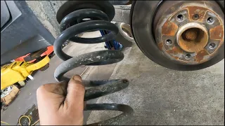 2006 BMW X3 REAR COIL SPRING REPLACEMENT