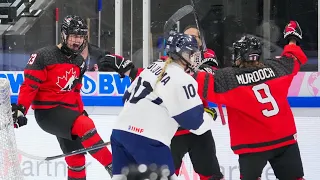 Highlights from Canada vs. Finland at the 2024 IIHF U18 Women's World Championship