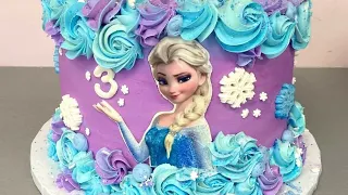 beautiful  frozen  birthday cake idea 2023