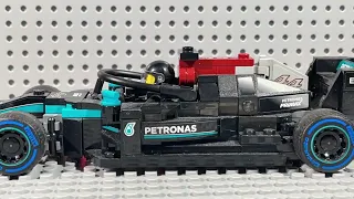 F1 sausage Kerb crash (LEGO animation)