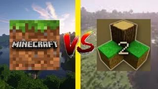 Minecraft PE vs SurvivalCraft 2 - (MCPE VS SURVIVAL CRAFT)