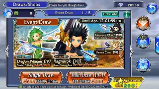 DFFOO GL - Zack BT+ and Rydia LD pulls