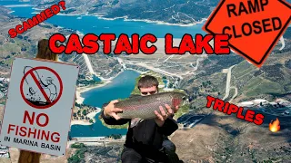 CASTAIC LAKE SCAMMED US ?! 5000LB HUGE TROUT STOCK