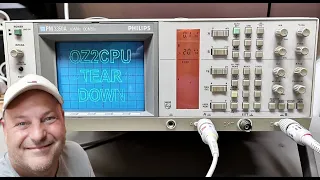 Philips PM3350A oscilloscope 2ch 60Mhz Analog-Digital repair power supply