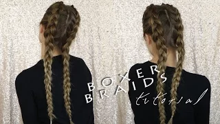 Come fare treccia olandese doppia - Boxer Braids Tutorial