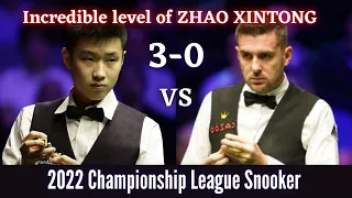 2022 Championship League Snooker  Invitational  - incredible level of ZHAO XINTONG VS Mark Selby 3-0