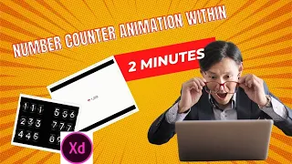 Number Counter Animation Within 2 Minutes || Adobe XD 2021 | Tutorial #1