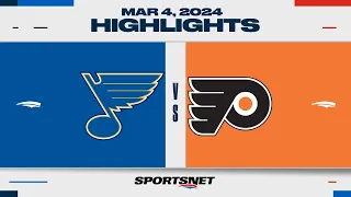 NHL Highlights | Blues vs. Flyers - March 4, 2024