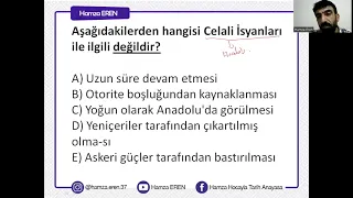 OSMANLI DURAKLAMA DÖNEMİ SORU ÇÖZÜMÜ- Hamza EREN