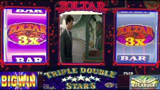 NEW! Zoltar Triple Jackpot! + BIG win on MEGABUCKS slot! 3 REEL Casino slots! ULTRA MEGA MELTDOWN!