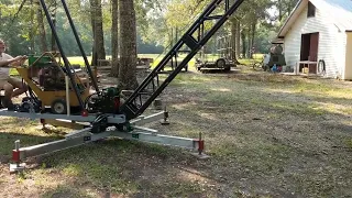 Testing homemade crane