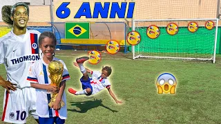 😱 This 6 YEAR OLD KID is a FOOTBALL PHENOMENON! [Ronaldinho JR]