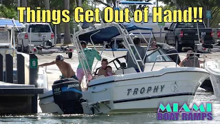 Things Get Out of Hand!! | Miami Boat Ramps | Black Point Marina