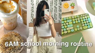 6AM PRODUCTIVE online school morning routine/vlog *high school*